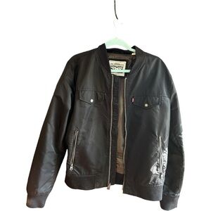 Levi's nylon bomber trucker jacket Size M